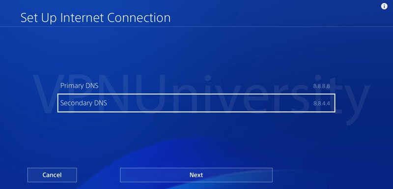 fastest DNS servers for PS4 